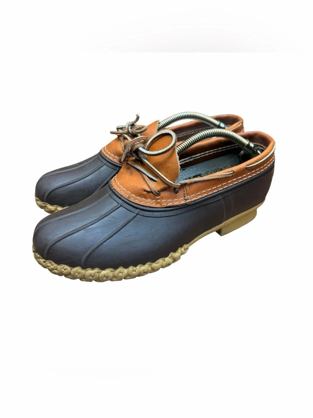 L.L. Bean Men's size 10EE Brown and Tan Boat Duck Shoes